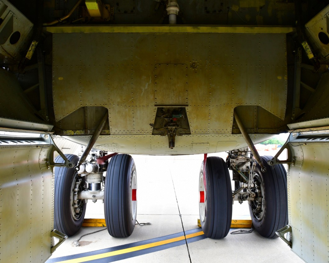 Looking at Landing Gear From the Bomb Bay