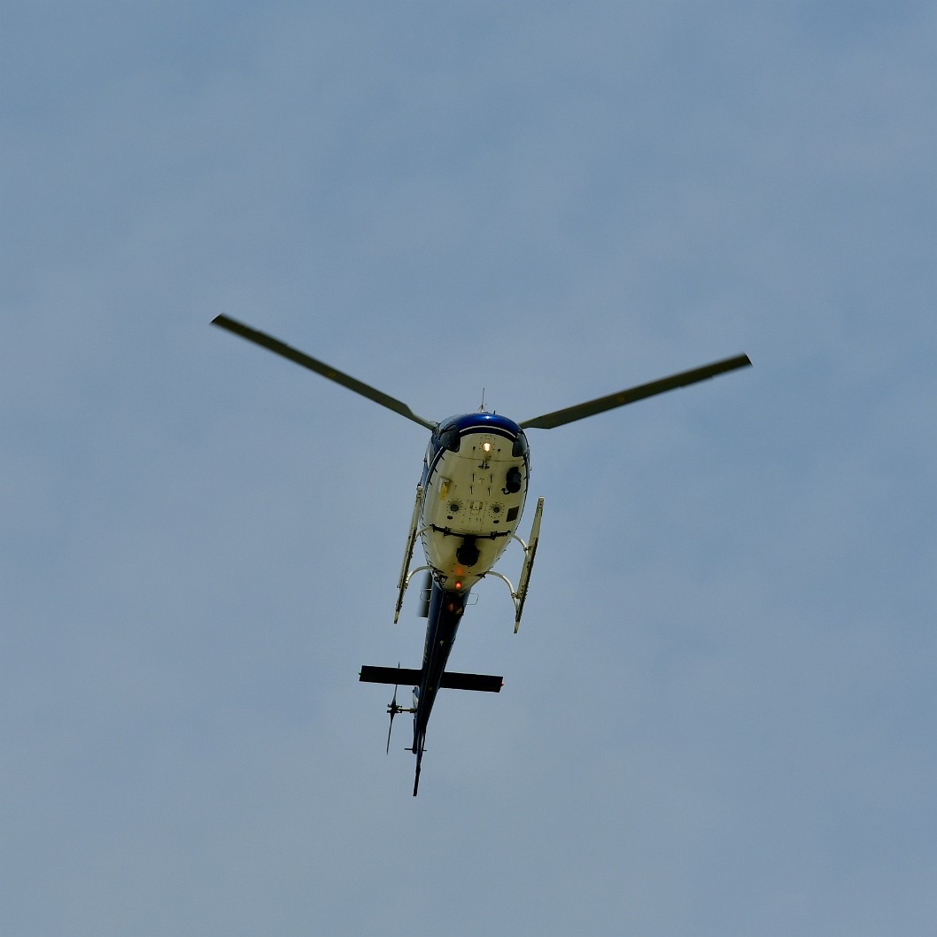 Police Helicopter Overhead
