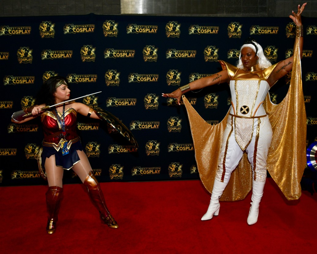 Wonder Woman and Storm Stand Off