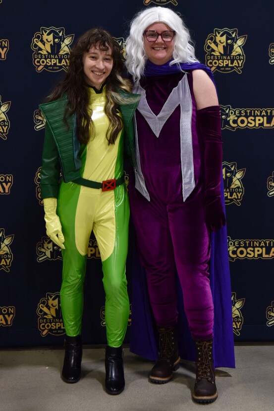 Rogue and Magneto Smiling