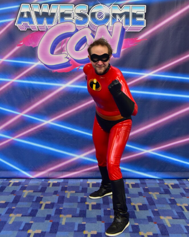 Mr. Incredible In Front of Lasers 2