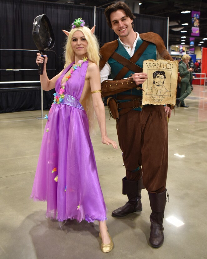 Rapunzel and Flynn Rider Hanging Together 1
