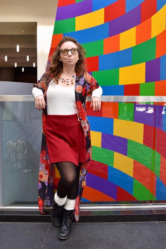 Rainbow Wall and a Fabulous Human 1