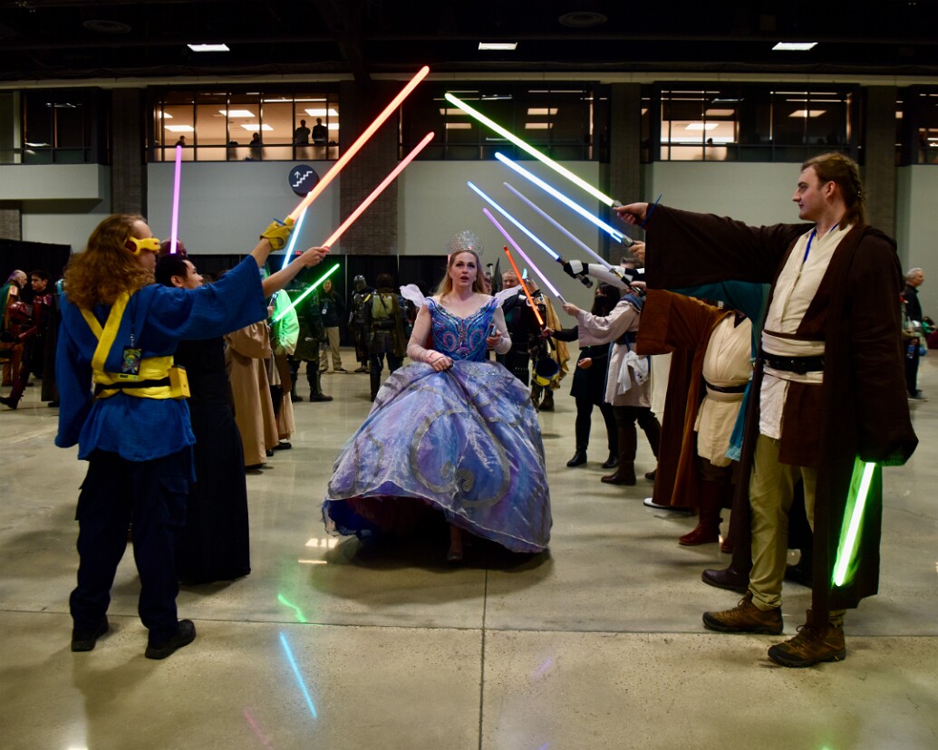 Testing the Height of the Lightsaber Arch Salute