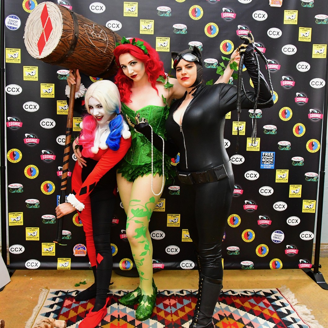 Harley, Ivy, and Catwoman