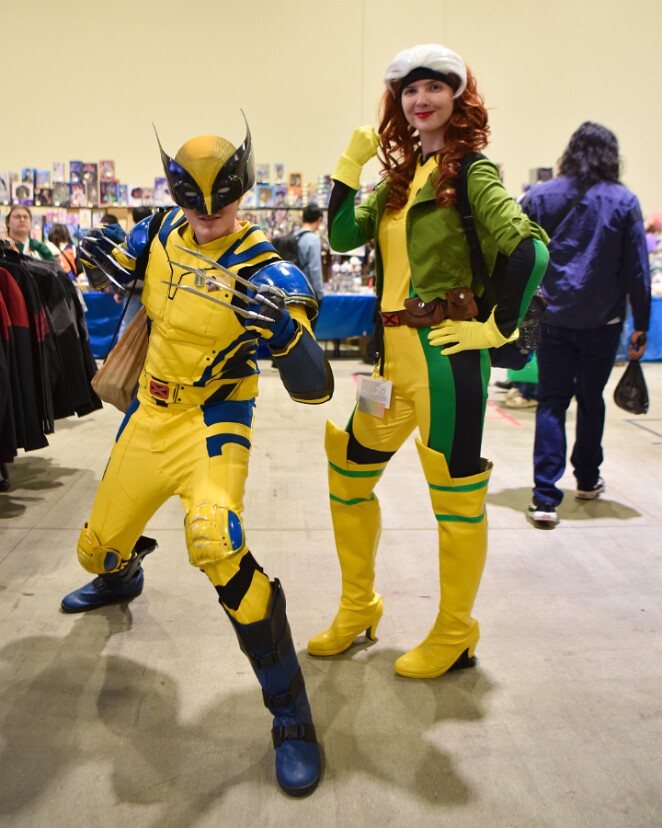 Wolverine and Rogue Out Among the People