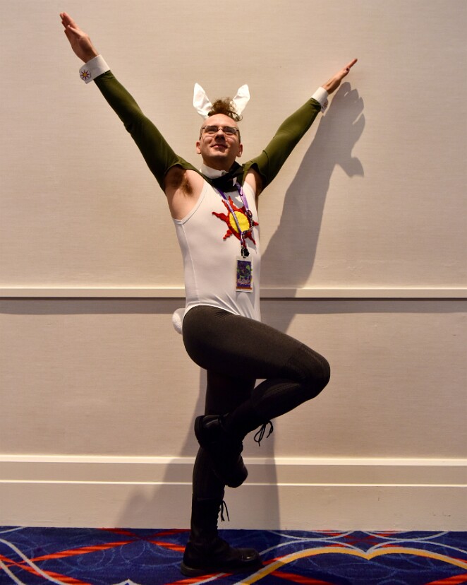 Solaire of Astora as a Glorious Bunny