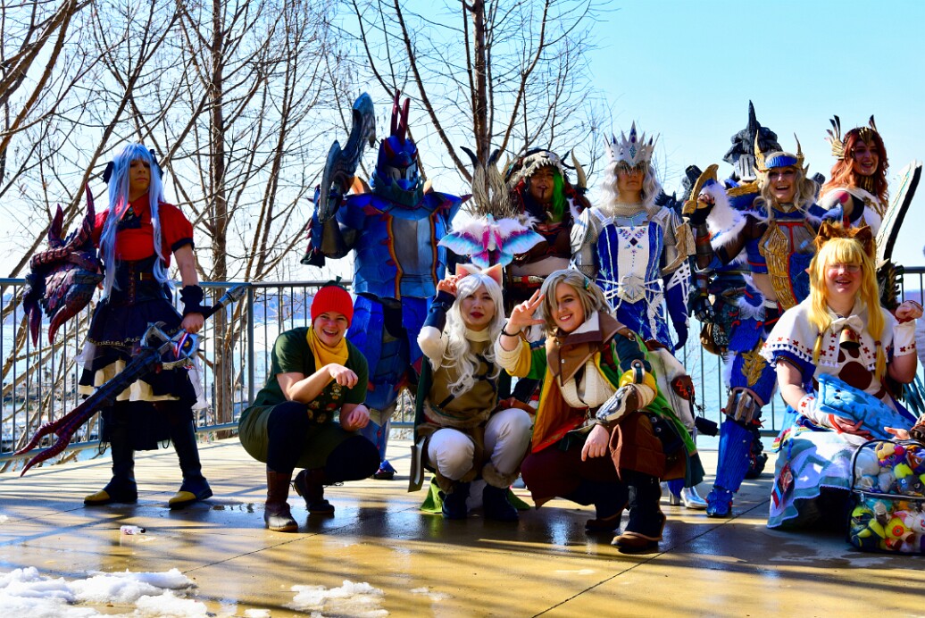 Left Side Gathering of Hunters