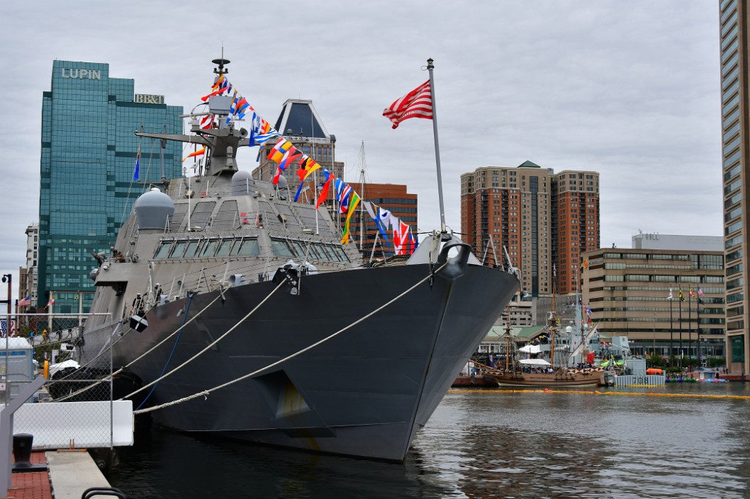 the USS Milwaukee Moored and Solid