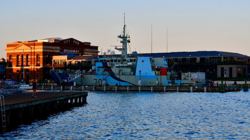 HMCS Moncton Docked in Fells Point