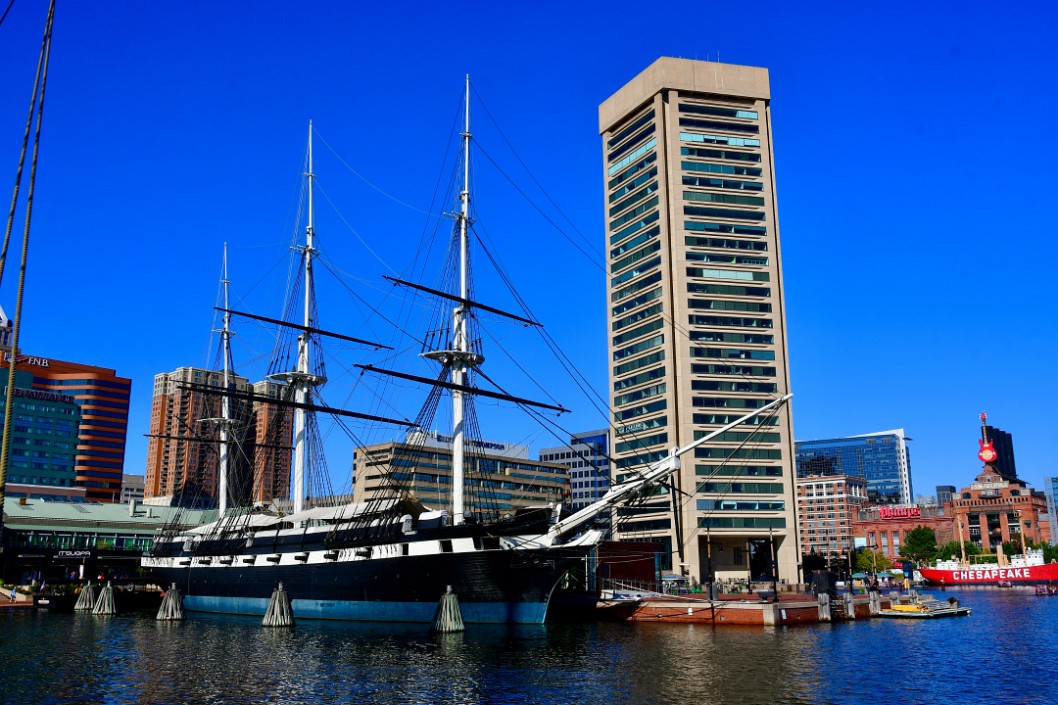 USS Constellation on a Clear Blue Day