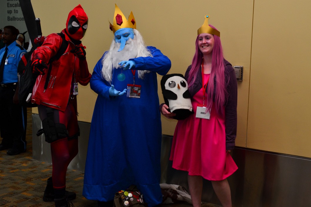 Deadpool With Ice King and Bubblegum Princess and Gunther Deadpool With Ice King and Bubblegum Princess and Gunther