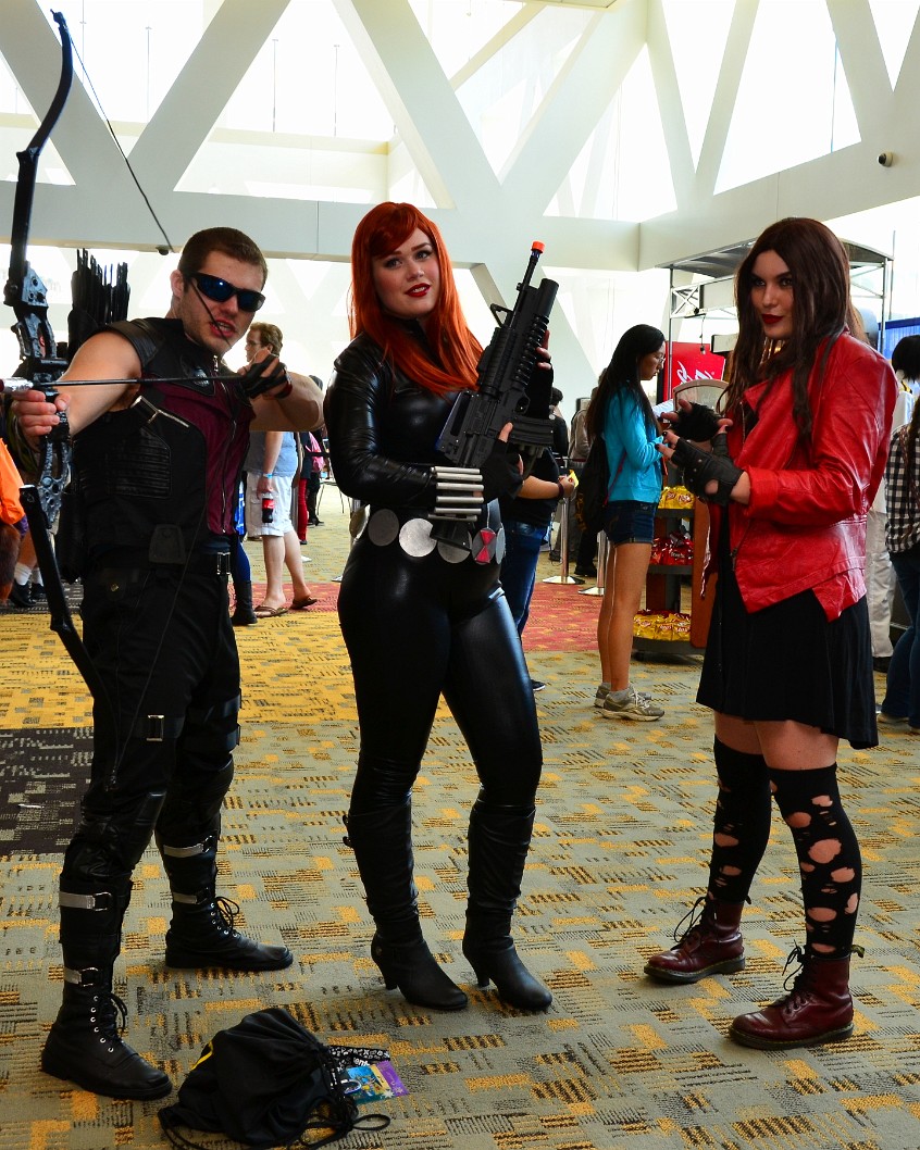 Hawkeye, Black Widow, and Scarlet Witch Hawkeye, Black Widow, and Scarlet Witch