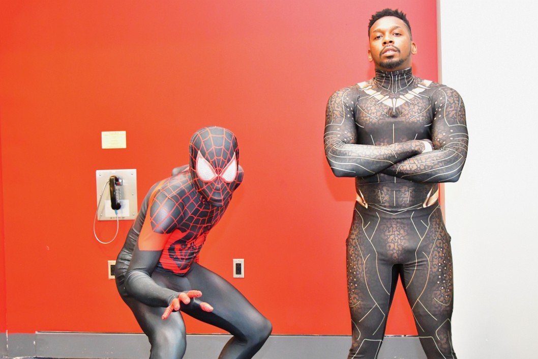 Spiderman Masked and Black Panther Unmasked