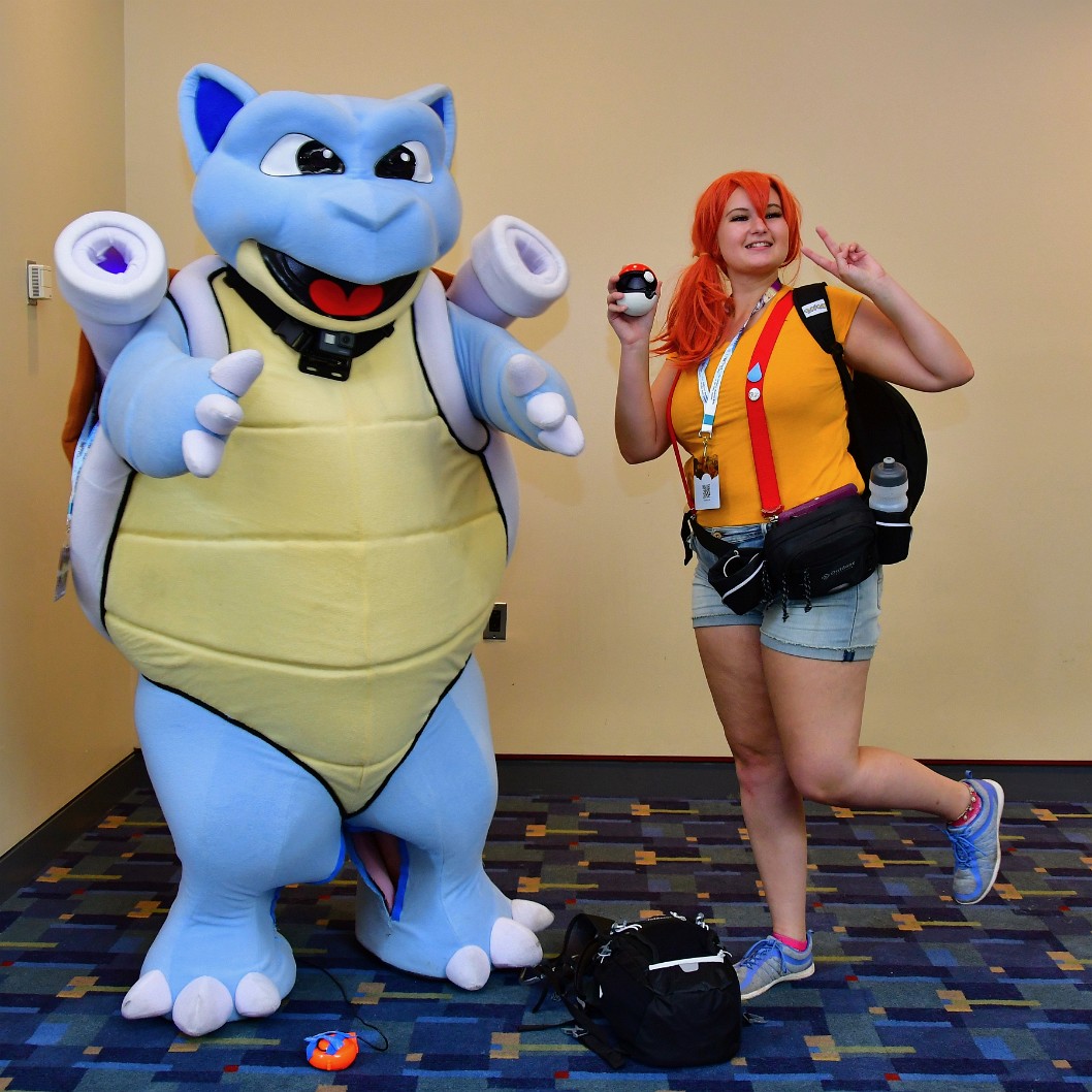 Blastoise and Misty Hanging Out