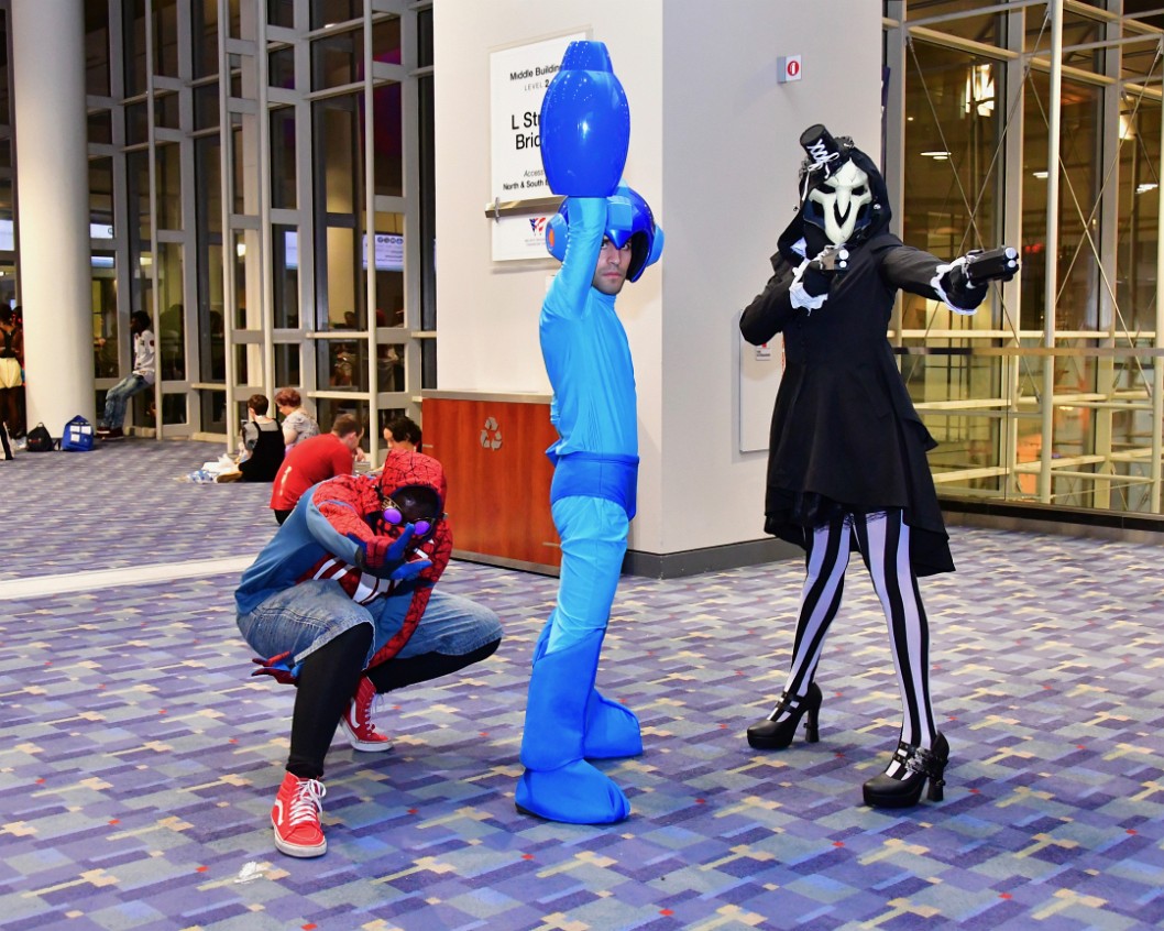 Spiderman, Megaman, and Reaper Together