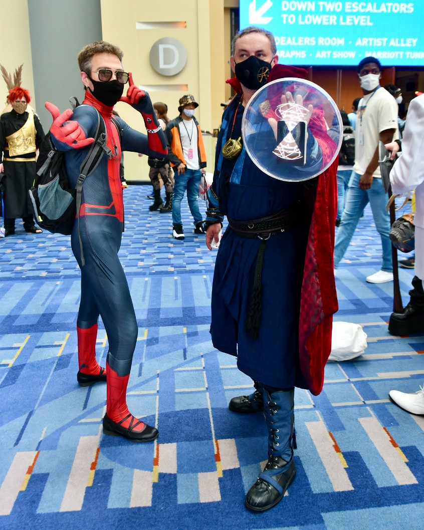Tony Stark Spider-Man and Doctor Strange