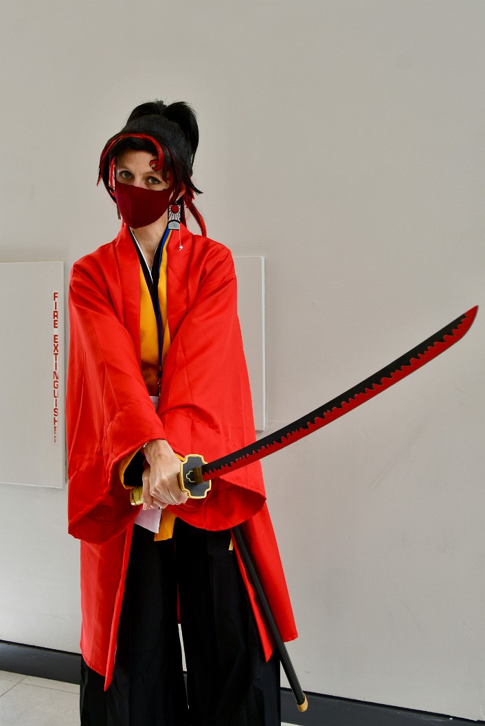 The Legendary Yoriichi Tsugikuni With Nichirin Sword at the Ready 2
