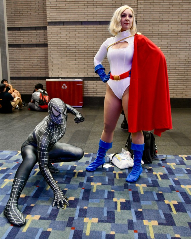 Glorious Grey Spider-Man and Epic Power Girl