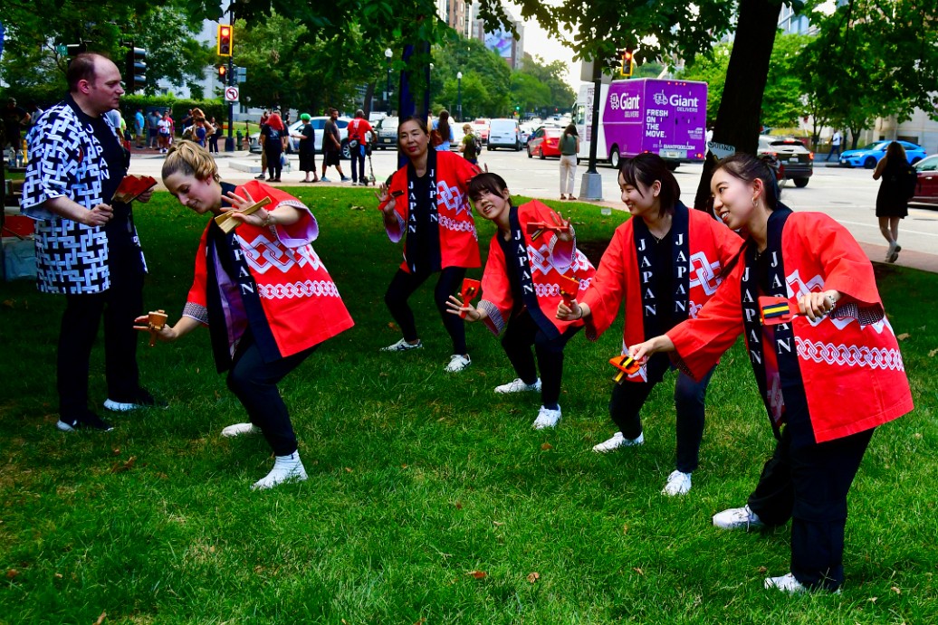 Embassy of Japan Practicing Their Dance Routine 2