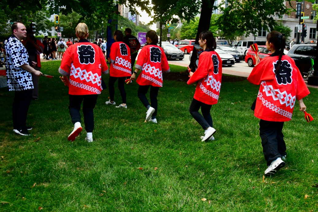 Embassy of Japan Practicing Their Dance Routine 3